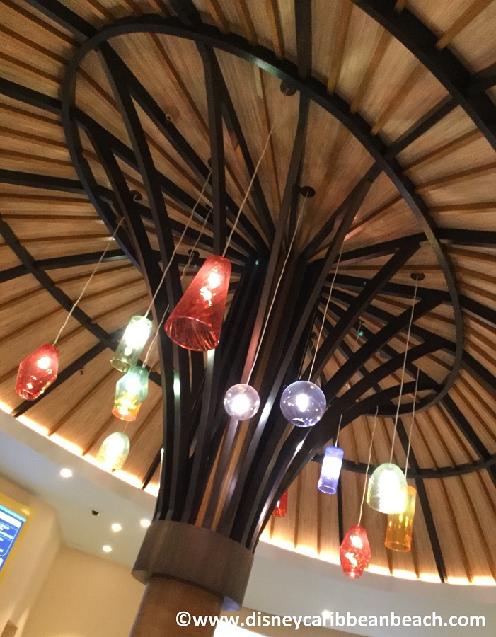 Lights in lobby